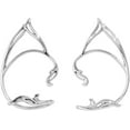 thumbnail image 7 of 2Pcs Elves Ear Cuff for Women Vintage Non-Pierced Cat Ear Wrap Hollow Punk Fairy Elf Cartilage Climber Earrings Gothic Cosplay Costume Jewelry Accessories, 7 of 7