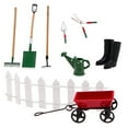 thumbnail image 1 of 9PCS Mini Simulation Garden Tool Decoration Set Accessories Miniature Scene Yard Scene Decoration DIY, 1 of 5