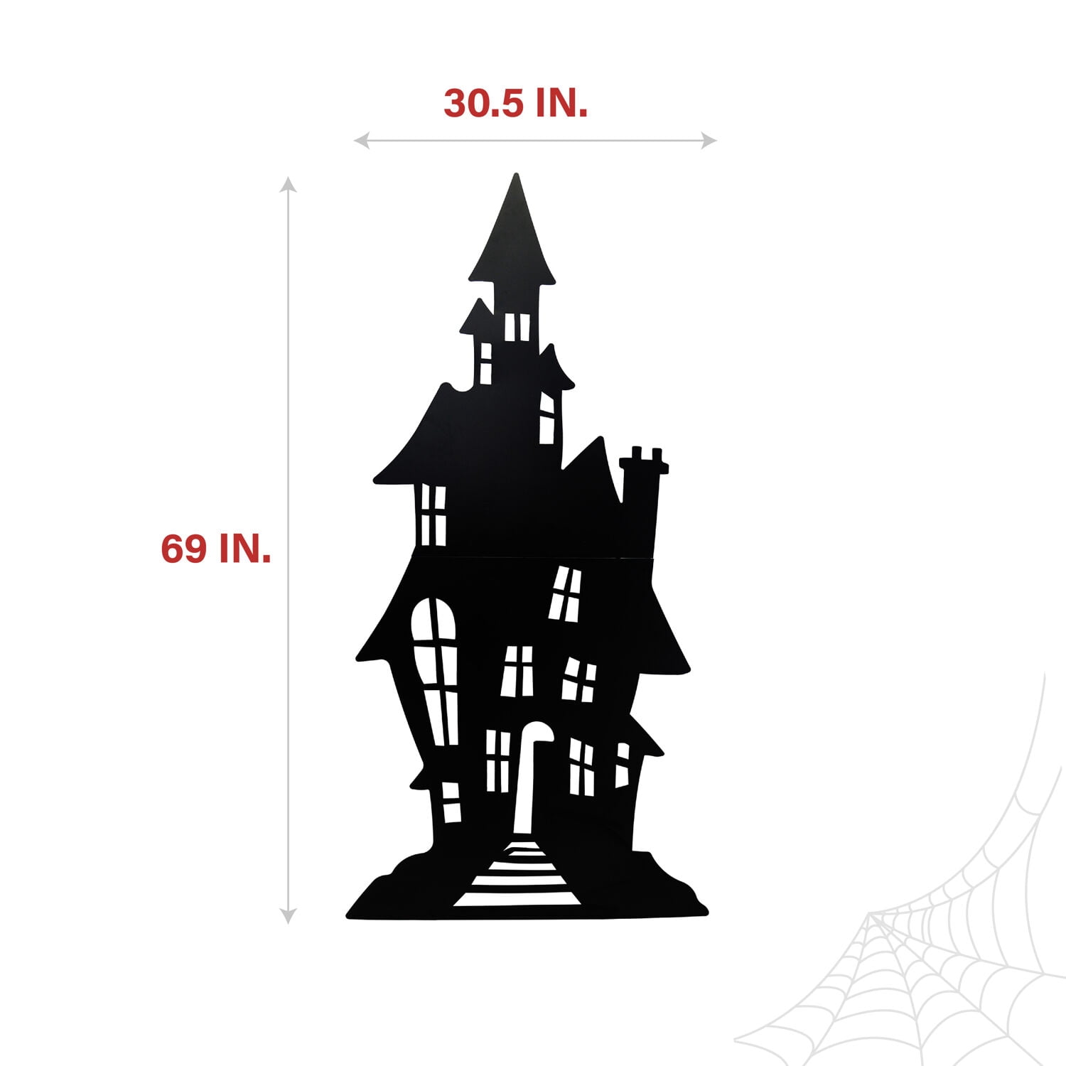 Haunted Hill Farm Haunted House Iron Halloween Silhouette