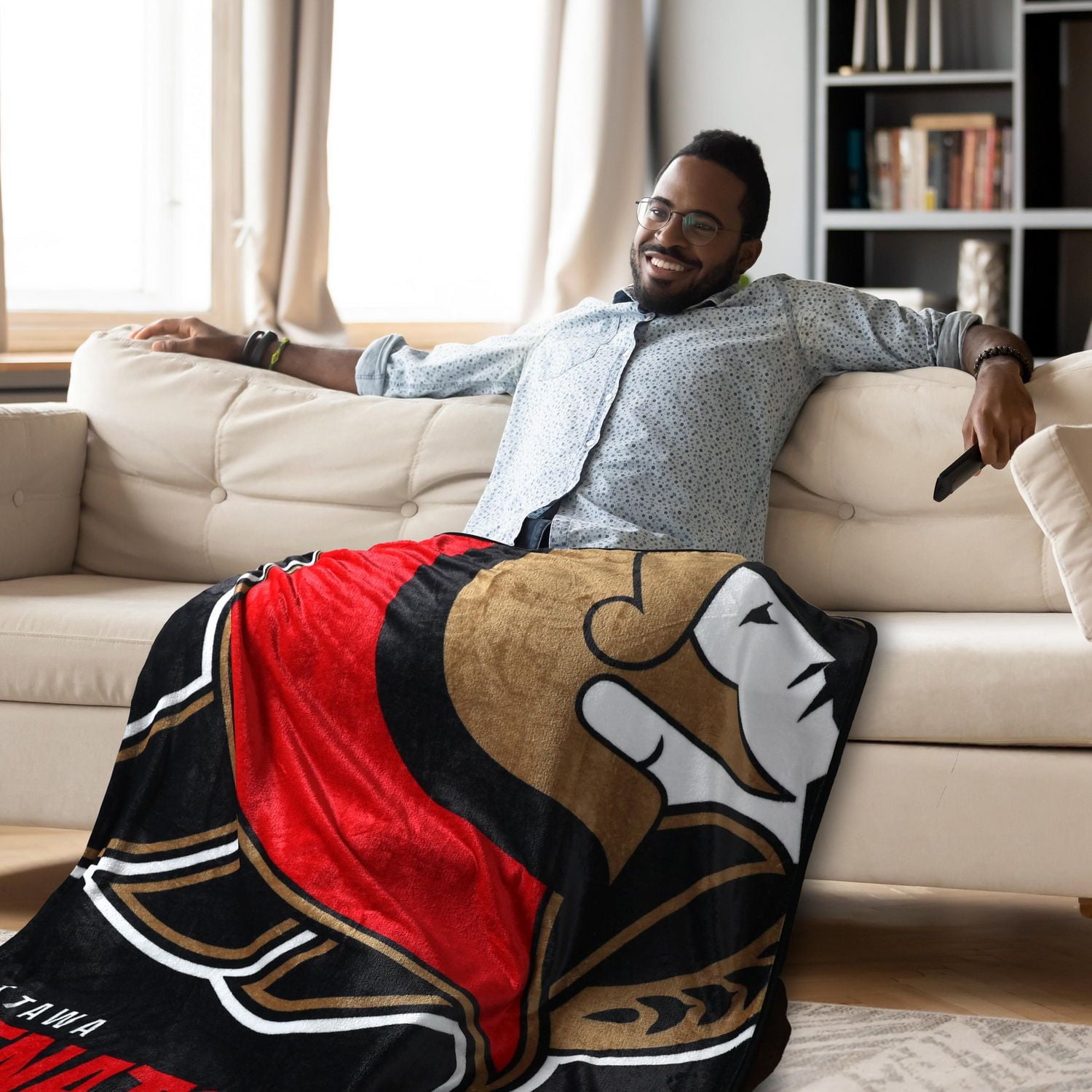 couverture NHL Ottawa Senators 50po x 60 po