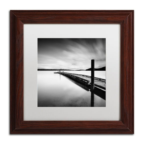 Trademark Fine Art "Stand By" Canvas Art by Moises Levy White Matte, Wood Frame