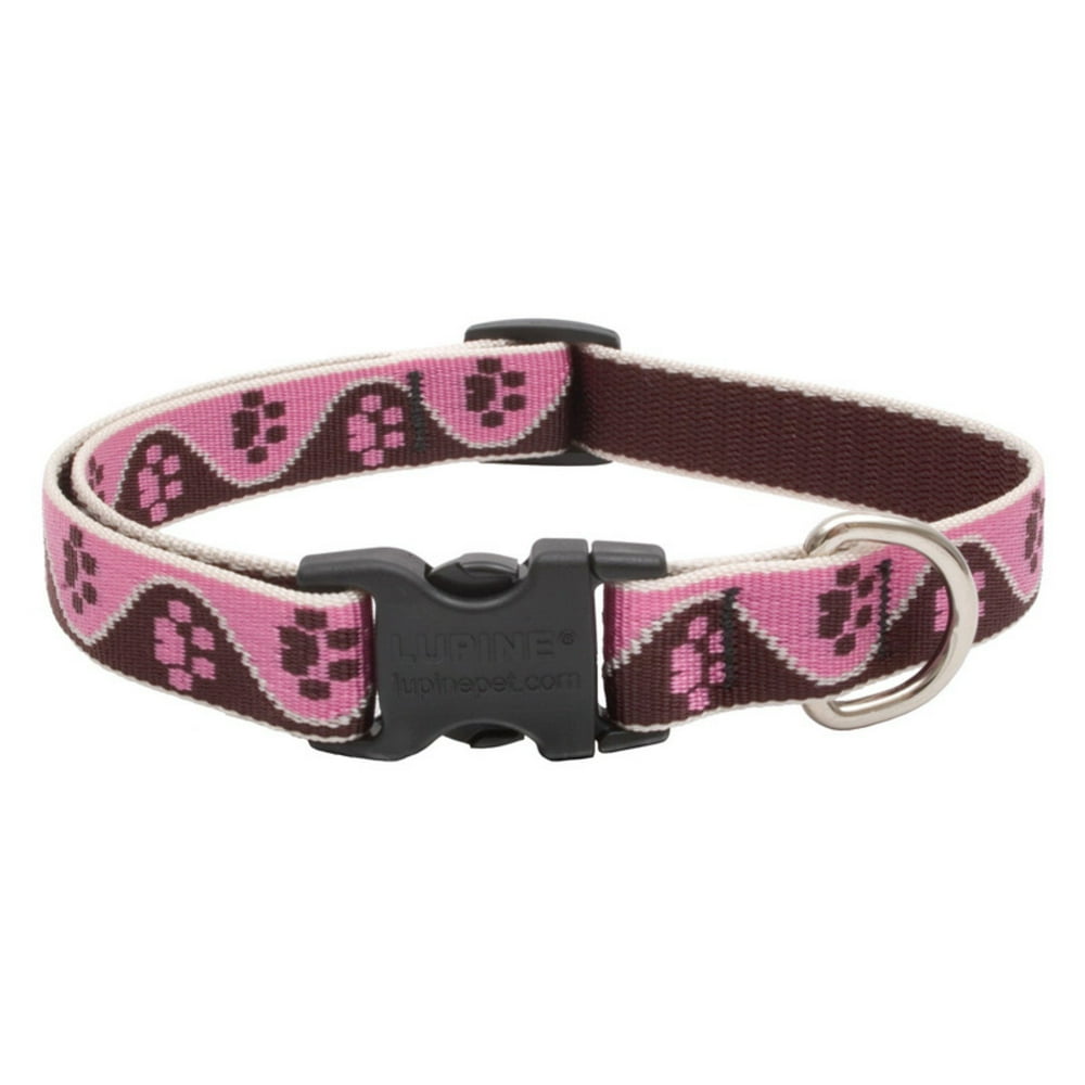 Lupine Collars and Leads 54302 3/4" x 13"22" Adjustable Tickled Pink