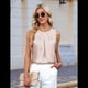 thumbnail image 4 of Camiseta Sin Mangas de Satén de Seda para Mujer, Atuendo Informal de Verano 2025, Camisa Elegante de Trabajo Sin Mangas, Color Albaricoque S, 4 of 8