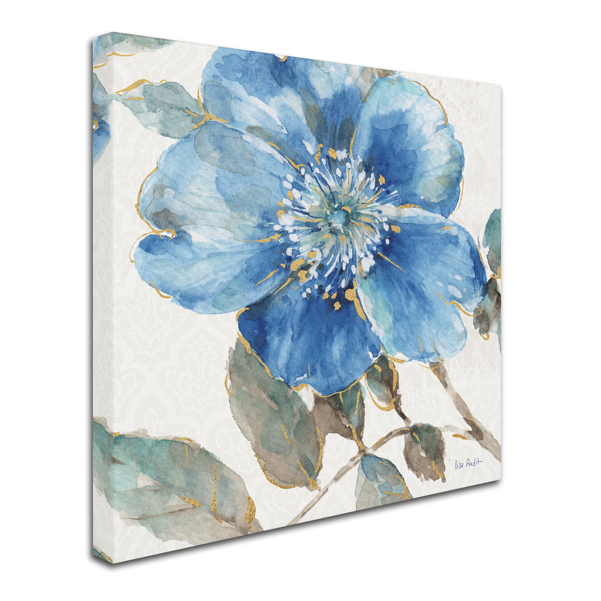 Trademark Fine Art "Indigold V" Canvas Art by Lisa Audit