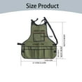 thumbnail image 4 of Canvas Apron with 14 Tool Pockets, Multi-Purpose Gardening and Grilling Apron for Men and Women, 4 of 9