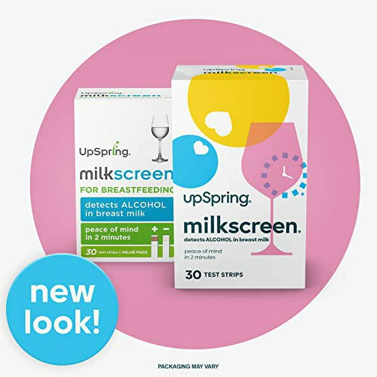 Upspring Milkscreen Test Strips to Detect Alcohol in Breast Milk - at-Home  Test for Breastfeeding Moms, Simple Breast Milk Alcohol Dip Test with  Accurate Results in 2 Minutes, 30 Test Stripsâ€¦ 