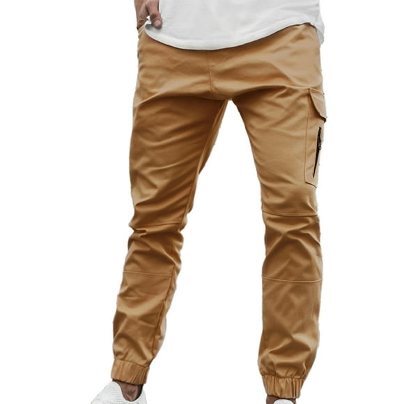 Elastic Ankle Pants Men