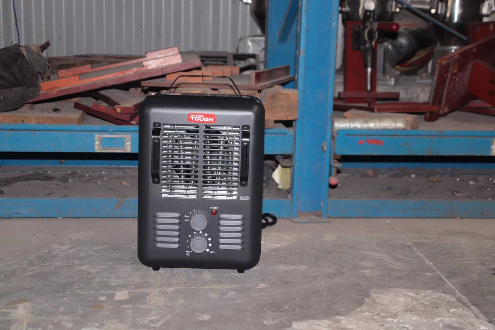 Hyper Tough 1500W Utility Space Heater, Fan-Forced Type, Indoor, Black, DQ2016