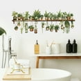 thumbnail image 4 of Wall Sticker Set for Living Room - Removable Green Potted Wall Decals with Pot Design for Home Interiors, 4 of 6