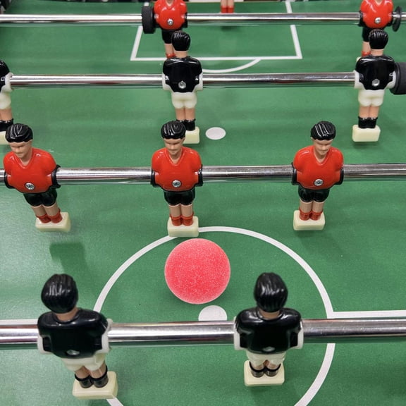 WEUVEB Table Soccer Replacement Set, 4 Pieces Assorted Colors, Standard Size Plastic Foosball Accessories