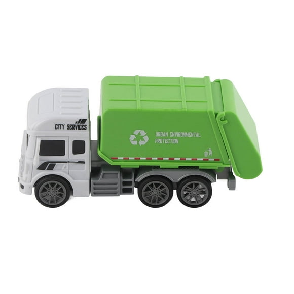 Yazoeia Garbage Truck Toys Gliding Cultivate Environmental Education Garbage Truck Plastic Inertial Sanitation Vehicle for Boys Loading Unloading Truck MY320-7318