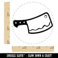thumbnail image 2 of Butcher's Meat Cleaver Self-Inking Rubber Stamp Ink Stamper - Black Ink - Small 3/4 Inch, 2 of 7