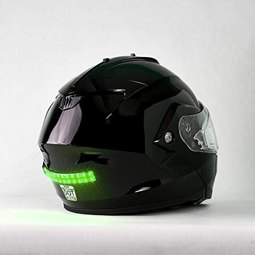 Snowmobile Helmet Safety Light - Green