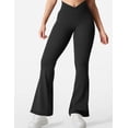 thumbnail image 2 of Leggins acampanados YEOREO Kalie Scrunch para mujer, color negro, talla M, 2 of 7