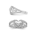 thumbnail image 4 of Pure Heart Ring in Sterling Silver with Synthetic Cubic Zirconia (CZ), 4 of 6