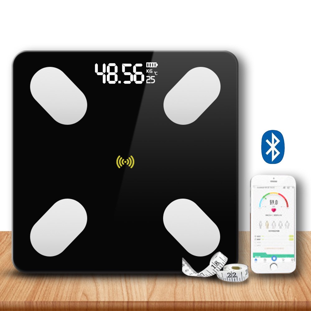 Bluetooth Body Fat Scale,Smart Scale Bathroom Digital Weight Scale with