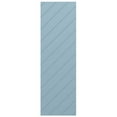 thumbnail image 5 of Ekena Millwork 12"W x 61"H True Fit PVC Diagonal Slat Modern Style Fixed Mount Shutters, Peaceful Blue (Per Pair - Hardware Not Included), 5 of 8
