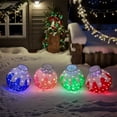 thumbnail image 3 of UBesGoo 4-Pack Holiday Ball Decor,LED Christmas Ornaments for Indoor Outdoor Display, 3 of 7