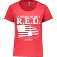 thumbnail image 3 of Inktastic On Fridays We Wear Red Women's Plus Size T-Shirt, 3 of 5