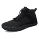 thumbnail image 4 of Botas de nieve tobilleras unisex antideslizantes impermeables con cordones para hombres y mujeres (46) negro, 4 of 8