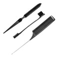 thumbnail image 4 of Juego de cepillos para peinar el cabello perfecl 3x peine para pelo con estilo Negro, 4 of 8