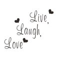 thumbnail image 1 of Ornements de Vacances Catastrophe Vivez Rire Amour Proverbes Motivationnels Autocollant Mural, 1 of 5