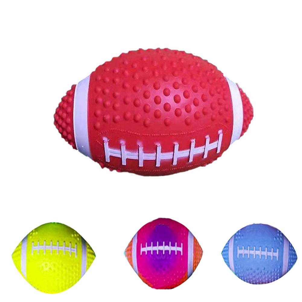 Junior Fun Sport Toy Skinned Foam Outer High Visible Duo Color Ripple Rugby Ball 