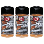 J&D's Peppered Bacon Salt - 3 PACK - Low Sodium All Natural Bacon Flavored Seasoning Salts