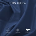 thumbnail image 6 of Unique Bargains Cotton Zippered Body Pillowcase Pillow Cover Navy Blue 20" x 54", 6 of 8