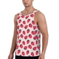 thumbnail image 2 of Daiia Strawberry Printed Men's Quick Dry Fit Muscle Tank Top Slim-Fit Tank Workout Tank Top Lightweight Sports Tank Top-Medium, 2 of 7