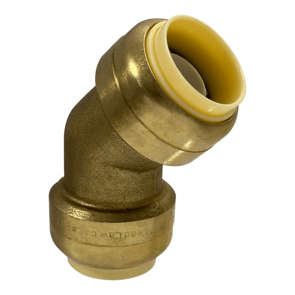 5 Pcs Push Fit 3/4 Inch x 3/4 Inch Push Fit 45 Degree Elbow, 27-5-7=5XX