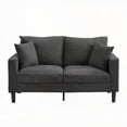 thumbnail image 3 of Modern Corduroy Two-Piece Sofa Set (Three Seater + Two Seater) for Living Room - Dark Grey, 3 of 20