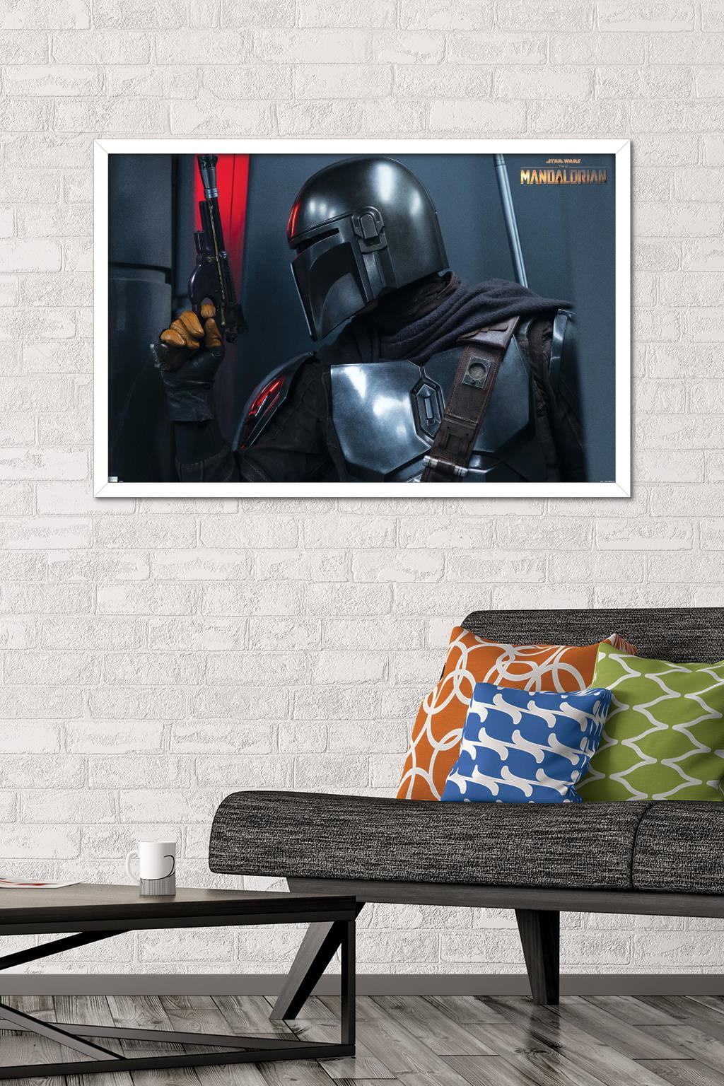 Star Wars: The Mandalorian Season 2 - Fight Wall Poster, 22.375" x 34", Framed