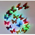thumbnail image 3 of 3D Colorful Butterfly Wall Party Decor 20 PCS  LED Light  Removable Butterflies DIY Art Decor for Halloween  Christmas  Birthday, 3 of 8