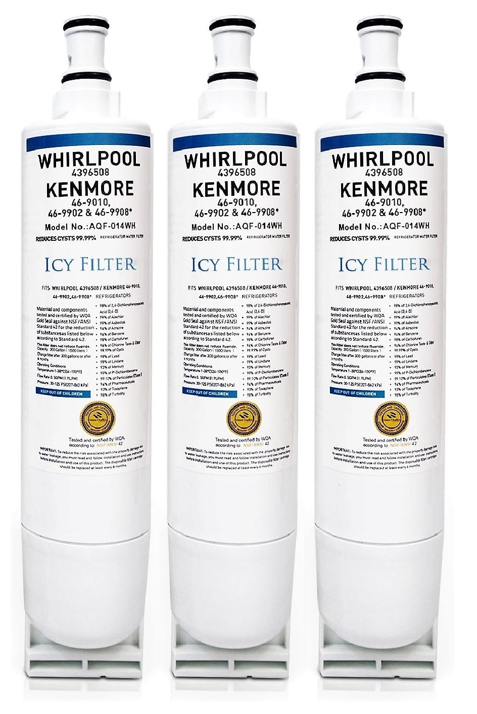 Refrigerator Water Filter Compatible with Whirlpool Fridge Water Filter