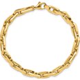 thumbnail image 4 of 14K Yellow Gold Polished Fancy Long Cable Link Mens 8.25In Bracelet (8.25 X 6.5) Made In Turkey gb270-8.25, 4 of 5
