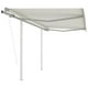 thumbnail image 1 of Toldo retráctil VidaXL Automatic con postes color crema 3x3m, 1 of 6