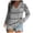 Grey, variant on Vedolay Womens Shirts Trendy Knit Blouse Tops Casual Loose T Shirts Khaki,4XL