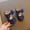 F-647BU1, variant on ZHOGXU Baby Kids Girls Shoes Non Slip Flat Sole Soft Sole Bow Knot Solid Color Fashion Comfortable Shoes For Casual Daily Wear,Bu1,0-3 Months