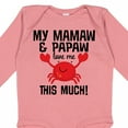 thumbnail image 4 of Inktastic Mamaw Papaw Love Me Boys or Girls Long Sleeve Baby Bodysuit, 4 of 5