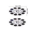 thumbnail image 2 of Minkissy 6Pcs Fish Tank Aquarium Thermometer Stickers White Adhesive Strip Color Changing Display, 2 of 6