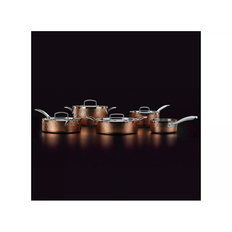 Cuisinart® Hammered Collection Copper Tri-Ply Stainless Steel 9-pc