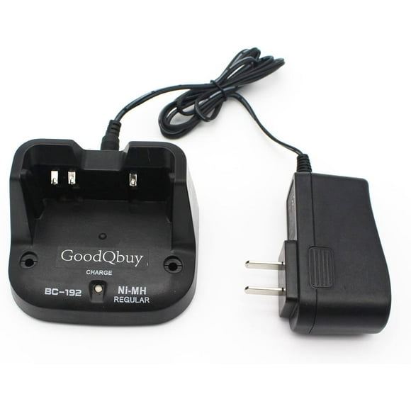 GoodQbuy Chargeur de Batterie Intelligent BC-192 Est Compatible avec la Batterie Icom Walkie Talkie F3001 F4001 F3101D F4104D F3002 F4002 F3003 F4003 IC-F27SR BP264