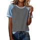 thumbnail image 1 of Camisetas de Manga Larga de Verano para Mujeres de Cuello Redondo de Manga Corta de Color Sólido, Camisetas de Manga Corta de Verano para Mujeres, 1 of 5