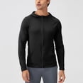 thumbnail image 2 of Kaemgyyd Mens Athletic Jacket for Running Workout Hiking Breathable Full Zip Stretch Hoodies Lightweight Outwear with Pockets, 2 of 4