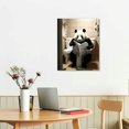 thumbnail image 2 of GOSMITH  Panda Poster Canvas Wall Art for Bathroom, Funny Graffiti Bedroom Wall Decor, Painting for Living Room, Restroom Picture, 2 of 4
