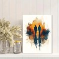 thumbnail image 2 of Qisvanset 12x16 Inch Jesus Walk On Water Canvas Wall Art, Boho Watercolor Bible Sketch Home Decor, 2 of 8