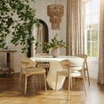 thumbnail image 7 of Zinea Cream Performance Textured Velvet Dining Chair, 7 of 7