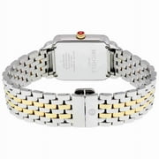 Michele Womens Deco II Mid Two-Toned Diamond 26mm Watch MWW06I000004