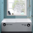 thumbnail image 3 of Voltaire 54 x 30 Skirted Right Drain Soaking Apron Bathtub in Glossy White with Integrated Overflow and Armrest, Drain Included, 3 of 8